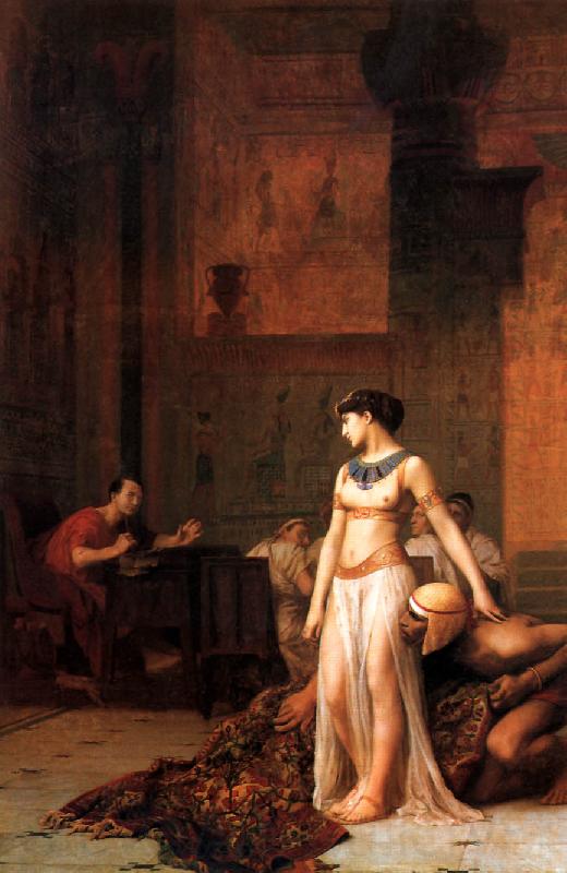 Jean Leon Gerome Cleopatra before Caesar Norge oil painting art